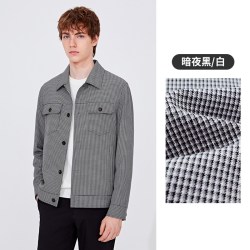 navigare 意大利小帆船秋季短款工装夹克男秋季休闲翻领千鸟格外套