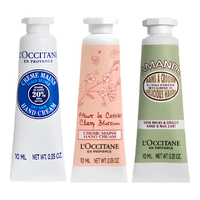 欧舒丹 护手霜套组（乳木果10ml+甜蜜樱花10ml+甜扁桃10ml）