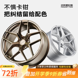 迈斯盾轮毂FK07改装适用于大众高尔夫思域雅阁奥迪univ影豹蔚来小鹏小米 流光古铜 19英寸 8.0J