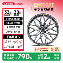 巨久 轮毂TCFP02倾铸旋压高承重改装适用宝马小鹏特斯拉腾势蔚来 金属银丨置换优惠丨30天免费试用 21英寸 9.5J