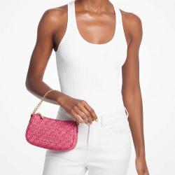 MICHAEL KORS CARMELA 休闲通勤经典老花腋下法棍包腋下小挎包