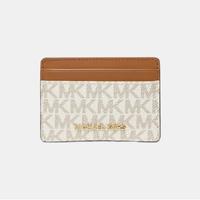 MICHAEL KORS 金色字母徽标Logo经典老花钱包短款