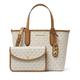 MICHAEL KORS Eliza 复古老花托特包撞色手提斜挎两用通勤女包