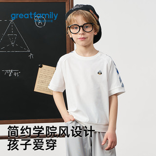 歌瑞家男童凉感圆领短袖T恤 2026夏款