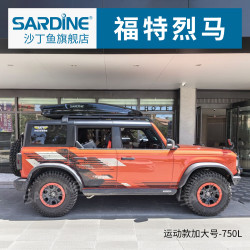 沙丁鱼 SARDINE车顶行李箱 福特撼路者 烈马 锐界L大容量车载旅行箱行李架通用 车顶箱+专用横杆