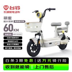 台铃 萌蜜2026 48V20AH 铅酸电池 新国标电动自行车 云朵灰