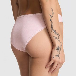维多利亚的秘密 PINK系列 花漾蕾丝拼接 女士三角内裤