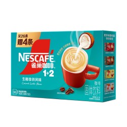 雀巢 樊振东同款雀巢咖啡生椰拿铁1+2三合一速溶90条饮料官方旗舰店