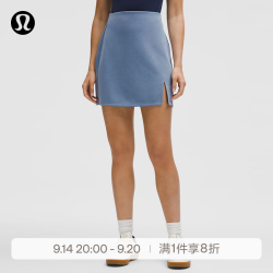 lululemon 丨Softstreme™ 女士高腰短裙 速干 LW8AMAS 水洗牛仔蓝 S
