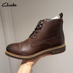 Clarks 男款秋季简约百搭舒适轻便马丁靴