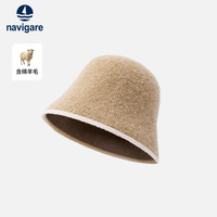 navigare 意大利小帆船休闲含羊毛针织渔夫帽女盆帽
