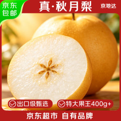 京地达 正宗秋月梨 净重9斤 特大果400g+砀山水果脆梨子 源头直发 包邮
