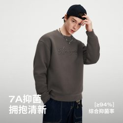 NVG·YOUNG navigare小帆船圆领长袖卫衣情侣款宽松休闲内搭