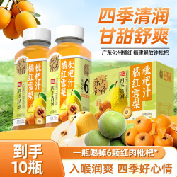 轻上 清润 果汁饮料 橘红雪梨枇杷汁235ml