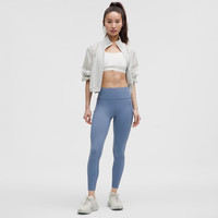 lululemon 丨Fast and Free女士运动高腰紧身裤24" 防晒 LW5BLBA 水洗牛仔蓝