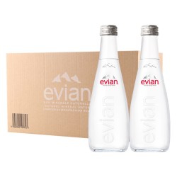 依云 法国进口天然饮用矿泉水330ml*20整箱玻璃瓶多省包邮