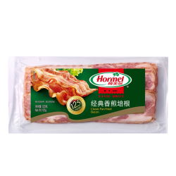 荷美尔 香煎培根肉片120g早餐汉堡烧烤手抓饼披萨烘焙原料培根肉片