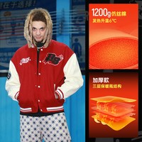 准者 旋风 PU皮撞色飞行夹克 男士夹克
