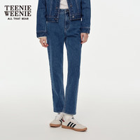 TEENIE WEENIE 【烟管裤型】通勤休闲牛仔裤 中蓝 160/S