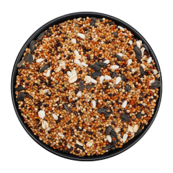 瓜洲牧 虎皮玄凤牡丹鸟食 带壳黄谷子五色黍子小米混合粮 500g
