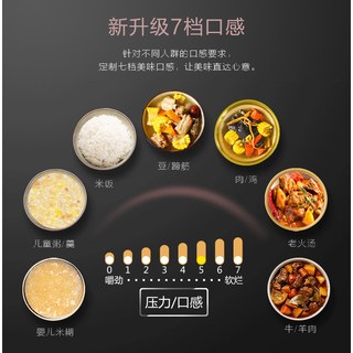 美的 6L大容量 智能双胆 电压力锅