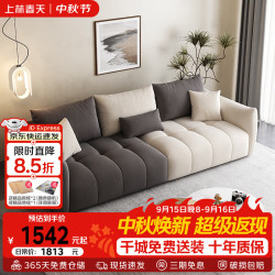 上林春天 沙发布艺沙发客厅2026新款沙发小户型沙发直排沙发#SF-128婴儿绒