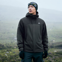 拓路者 游隼系列 东丽硬壳冲锋衣 黑灰