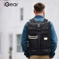 iGear 学生书包男女双肩包大容量可放17英寸电脑小新笔记本游戏电脑电竞包轻便防泼水背包出差休闲旅行包