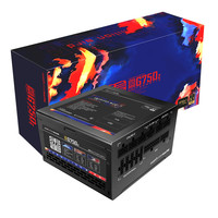 游戏悍将 额定750W/800W/850W/1000W 朱雀白金牌全模组电源电脑主机电源（台系电容/PCIE5.1/支持5090显卡） 金牌全模750W(台系电容/ATX3.1/带插座）