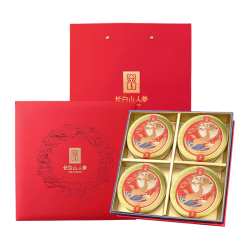 长白山人参 人参蜜片50g*4罐礼盒装即食人参蜜片小零食送长辈礼物营养滋补品