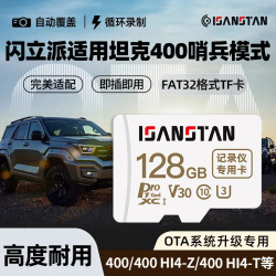 TF卡适用坦克400行车记录仪内存卡哨兵模式专用FAT32高速class10存储卡micro sd卡 128G-坦克全系OTA升级哨兵模式内存卡