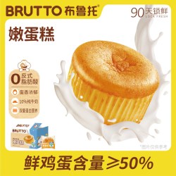 BRUTTO 嫩蛋糕肉松戚风蛋糕240g/箱墩墩蛋糕巧克力牛角包