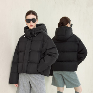 冰洁 J5400DN30 95白鹅绒 连帽短款羽绒服