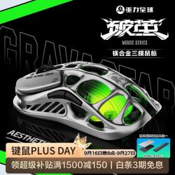重力星球 破茧 专业版 2.4G蓝牙 多模无线鼠标 26000DPI 战损灰