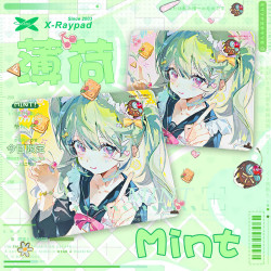 Xraypad X-Raypad 鼠标垫游戏电竞 AC+粗面乱纹鼠标垫Buzz电竞 CSGO LOL FPS游戏瓦冠军电竞鼠标垫 AC+薄荷 450x400x4毫米
