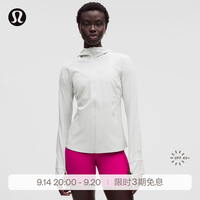lululemon 丨Mist Over 女士运动夹克 防晒拒水 LW4COZS 蒸汽灰 M
