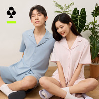 有棵树 7A抗菌竹纤维 桃织粉 XL 女士家居服套装