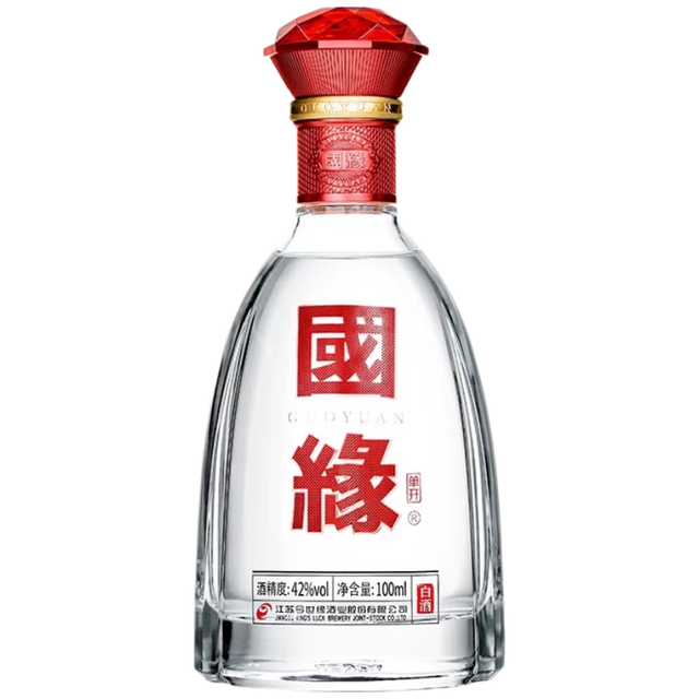 今世缘 国缘单开 幽雅醇厚型 42度 100ml 白酒