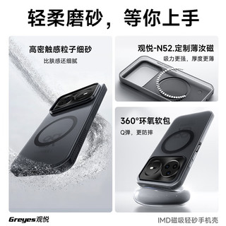 观悦 华为Nova15Pro 亲肤磨砂磁吸 透白 手机壳