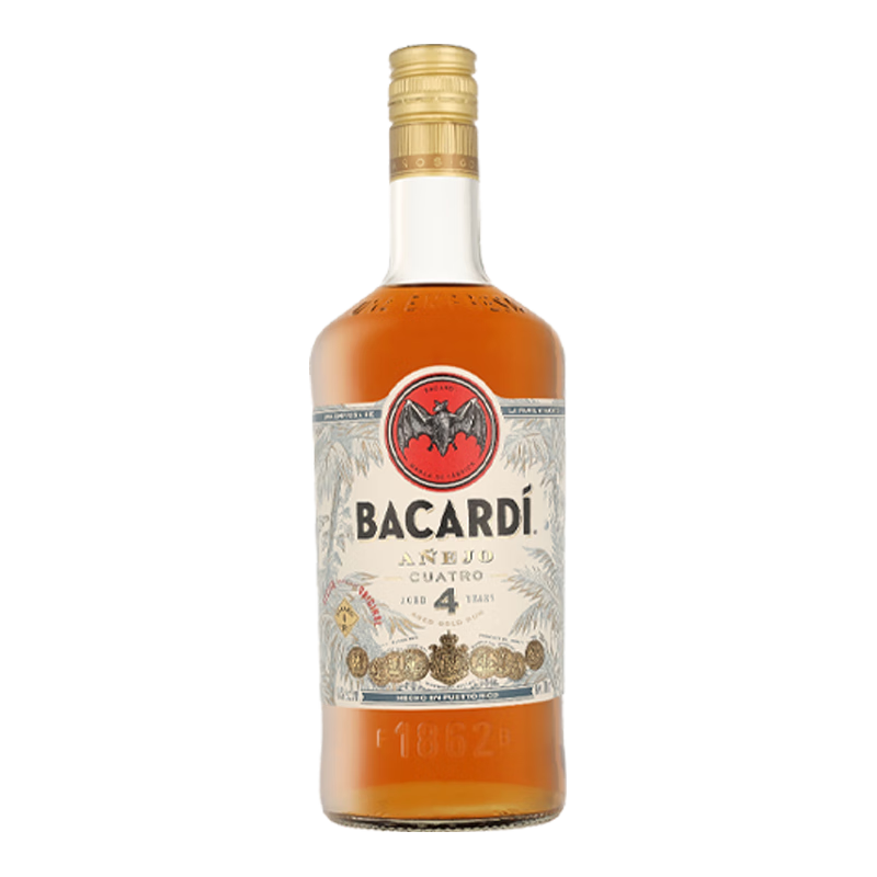 百加得 4年陈酿朗姆酒 40%vol 700ml 瓶装