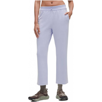 lululemon Softstreme 女士高腰直筒裤 速干 宁静蓝 M/8 运动裤