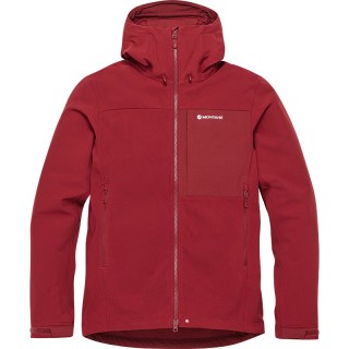 MONTANE Tenacity Xt男士软壳外套连帽防风山地户外连帽休闲外套 DAM 枫叶红