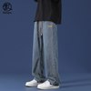 Rampo乱步 日系复古直筒宽松 男士牛仔裤