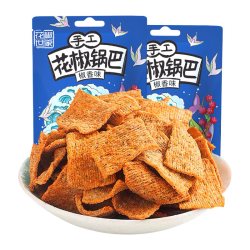 椒巴客 花椒世家手工花椒脆锅巴麻辣158g膨化办公室零食休闲小吃