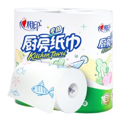 心相印 绒立方厨房卷纸 12倍立体瞬吸