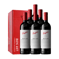 奔富 BIN407赤霞珠干红葡萄酒旋盖版 750ml*6支 澳洲原瓶进口红酒