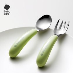 babycare BC2401515 儿童不锈钢叉勺套装