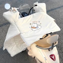 桂利 电动车挡风被冬季加绒加厚四季通用电瓶摩托车春秋防风防水新款