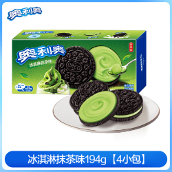 奥利奥 饼干冰激凌夹心抹茶味194g