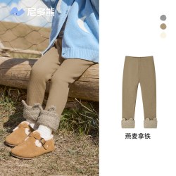 尼多熊 25冬季新品儿童加绒打底裤女宝弹力保暖裤婴儿加厚宽松裤子